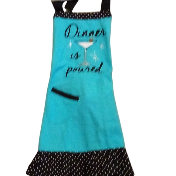 NWT Cooking Aprons 30 X 30 Made In India W/100% Cotton,Embroidered. - Picture 5 of 12